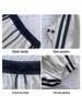Huamian 2025 Autumn Wide-Leg Striped Sweatpants for Women - Versatile and Casual Drape Style
