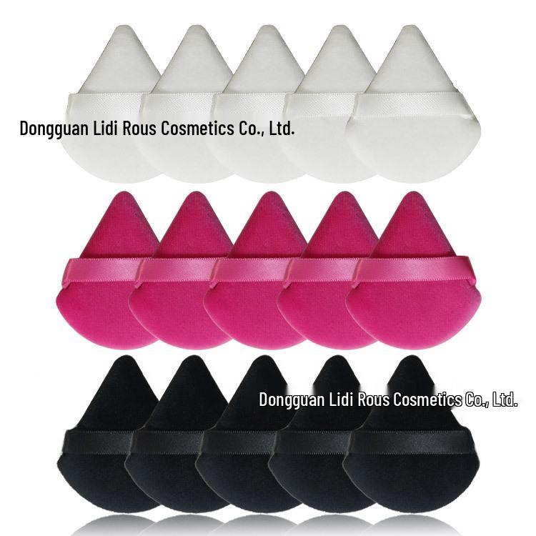 Éponge de maquillage triangulaire en daim