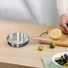 Langlebiges Edelstahl-Kochgeschirr-Set mit praktischem Deckel