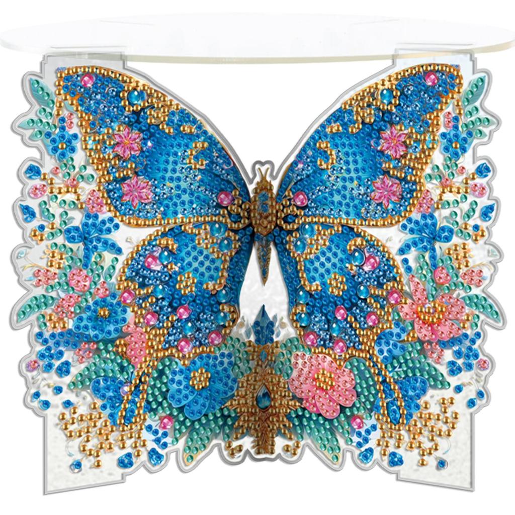 Acrylic Butterfly Flower Diamond Painting Plant Stand Diamond Art Potted Plant Holder Potted Plant Holder Rack for DIY Art Craft