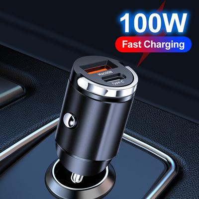 100W 3.1A USB Car Charger Quick Charge 3.0 USB Type C Car Fast Charging for iPhone Xiaomi Mobile Phone Car Phone Charger Adapter