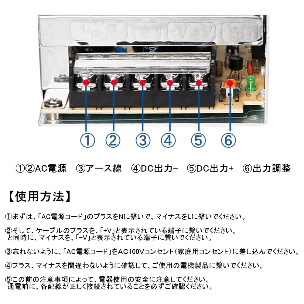 Switching Power Supply, AC-DC Converter, 12V Regulated Power Supply, Power Supply Transformer, AC to DC Converter, Switching Power Supply (12V 5A)