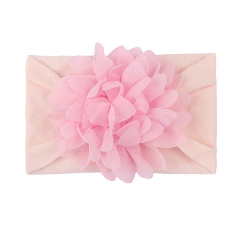 Diadema para bebé con diseño de flores, color liso, para niñas