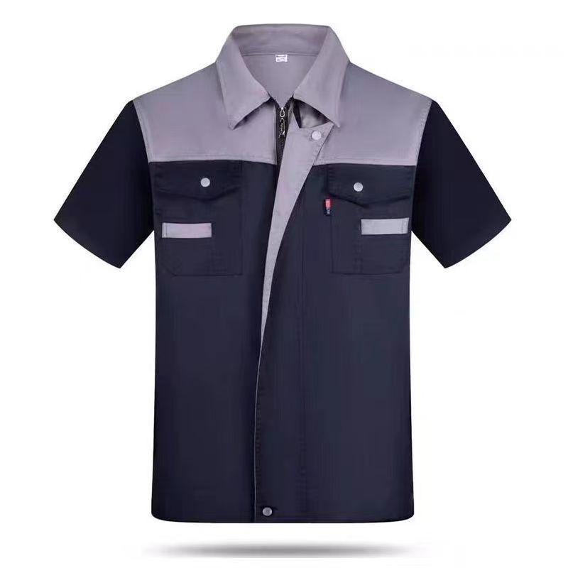 Vêtements de travail à manches courtes d'été: Confortable, Respirant, Évacuant l'humidité, Best-seller, avec Impression & Broderie