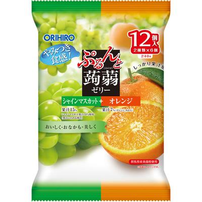 Orihiro Plundry Purun Konnyaku Jelly Jelly Konjac Shine Muscat + Orange 12 Pieces Other (check Locks, Tongue Cleaners, Etc.) Other (check Locks, Tongu