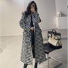 Korean Style Winter Long Woolen Coat for Women Classic Overcoat