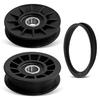 V Idler Pulley & Flat Idler Pulley & (1/2" X 91") Tractor Drive Belt  Kit