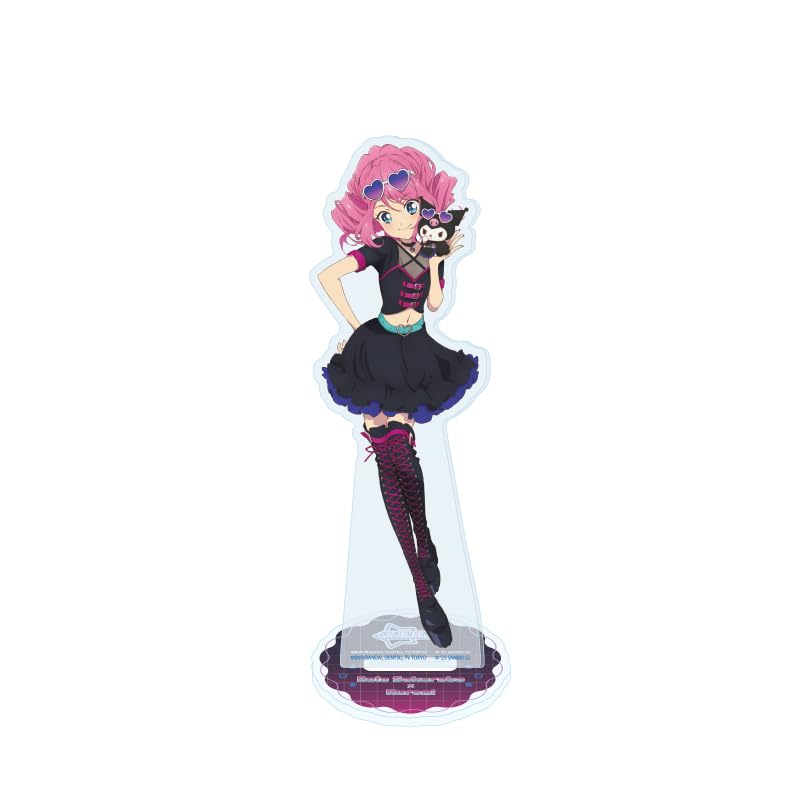 Aikatsu x Sanrio Characters 02 Sakuraba Laura x Kuromi Illustration Acrylic Stand Stars! [Collaboration [Life-Size]]