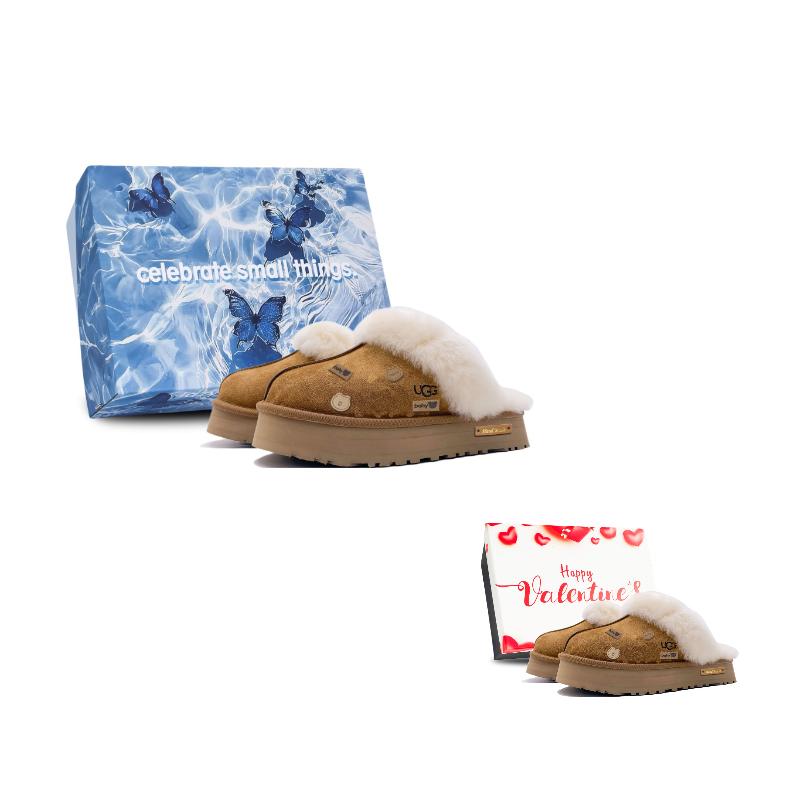 UGG Slip Resistant Closed Toe Slippers Women's Chestnut Brown 1122550-CHE(Team188-S-BOX)