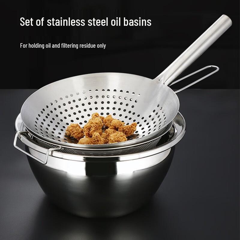 Stainless Steel Colander with Wooden Handle