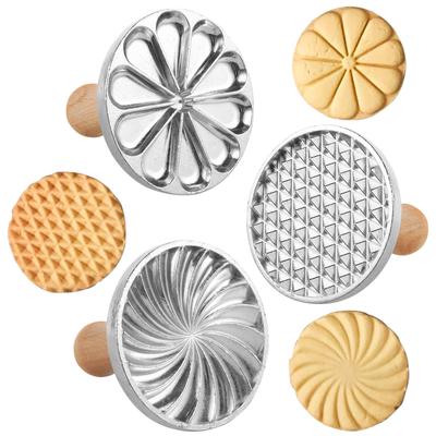 3 Stuks Koekjesstempel Koekjessteker Stempel Kerst Gepersonaliseerde Koekjespers Vorm 3 Inch Koekjessteker Pers Stempel Koekjespers