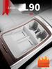 L90 Center Console Cup Holder Wireless Charger & Protective Mat for Car Interior