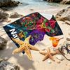Custom Name Personalized Teenage Ninja Turtles Print Beach Towel, for Trip Camping Beach Party Home Decor, Birthday Gift for Family & Friends