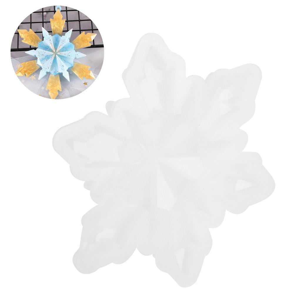 Schneeflocken Silikonform DIY Handwerk Schmuckanhänger Herstellungsform Zubehör