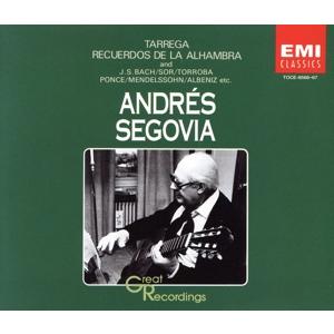 CD SEGOVIA ANDRES BIZET SEGOVIA T Memories of the AlhambraSegovia TOCE856667 1994 Japan Classical Used