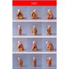Resin Cute Little Monk Mini Statue Modern Handmade Sculpture Cute Home Living Room Desktop Figurines Children's Gifts Special