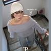 De Roze Dames Losse Pasvorm Harige Dennennaald Off Shoulder Gebreid