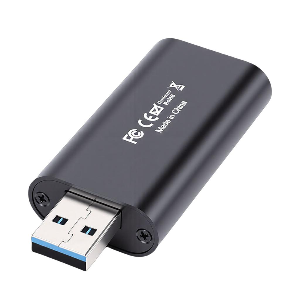 Video Capture Card 4K 30hz High Definition Multimedia Interface to USB Audio Video Capture Device for Streaming Gaming