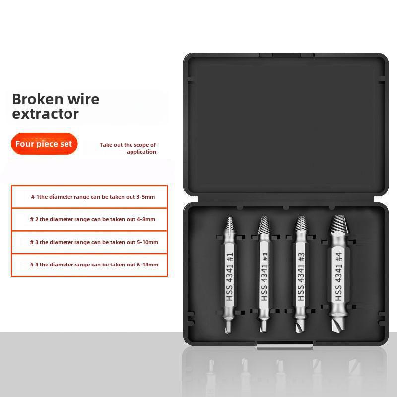 Grenzüberschreitender Doppelkopf-Schraubenausdreher aus Schnellarbeitsstahl 4341 für Drahtbruch und Gleitschrauben