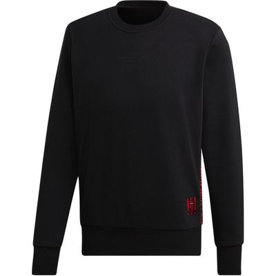 adidas Casual Sports Series MUFC SSP CR Sweatshirt DP2328 Side Letter Print Crew Neck Durable Long Sleeve Men Sweatshirt Black DP2328