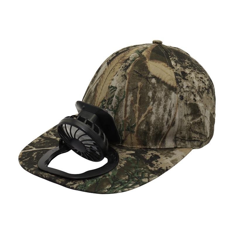 Solar Fan Hat Men's Outdoor Mountaineering Fishing UV Protection Shade Cap Hat with Fan