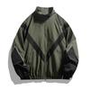Spring and Autumn Jacket Men's Youth Sports Top Casual Stand-Up Jacket Men's Clothing Insert Color Reflective Strips Versatile Men