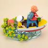 Ponyo a tengerparton Tengeri Figura Vörös hajú Lány Matróz Fiú Gyűjthető Szobor Kreatív Ajándék Animáció Szeretőknek PVC Gyanta Modell Játék