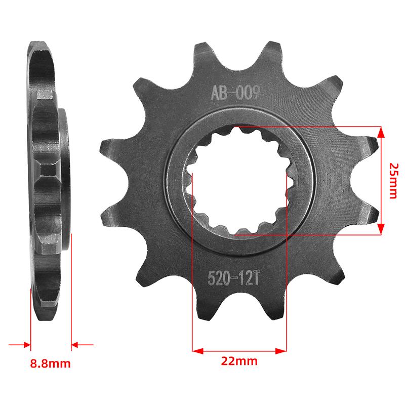 520 Front Sprocket for KT/M 125 144 150 200 250 300 350 380 400 450 500 505 520 530 EXC Enduro Six Days MXC SX SXS XC-W/F EXC-F