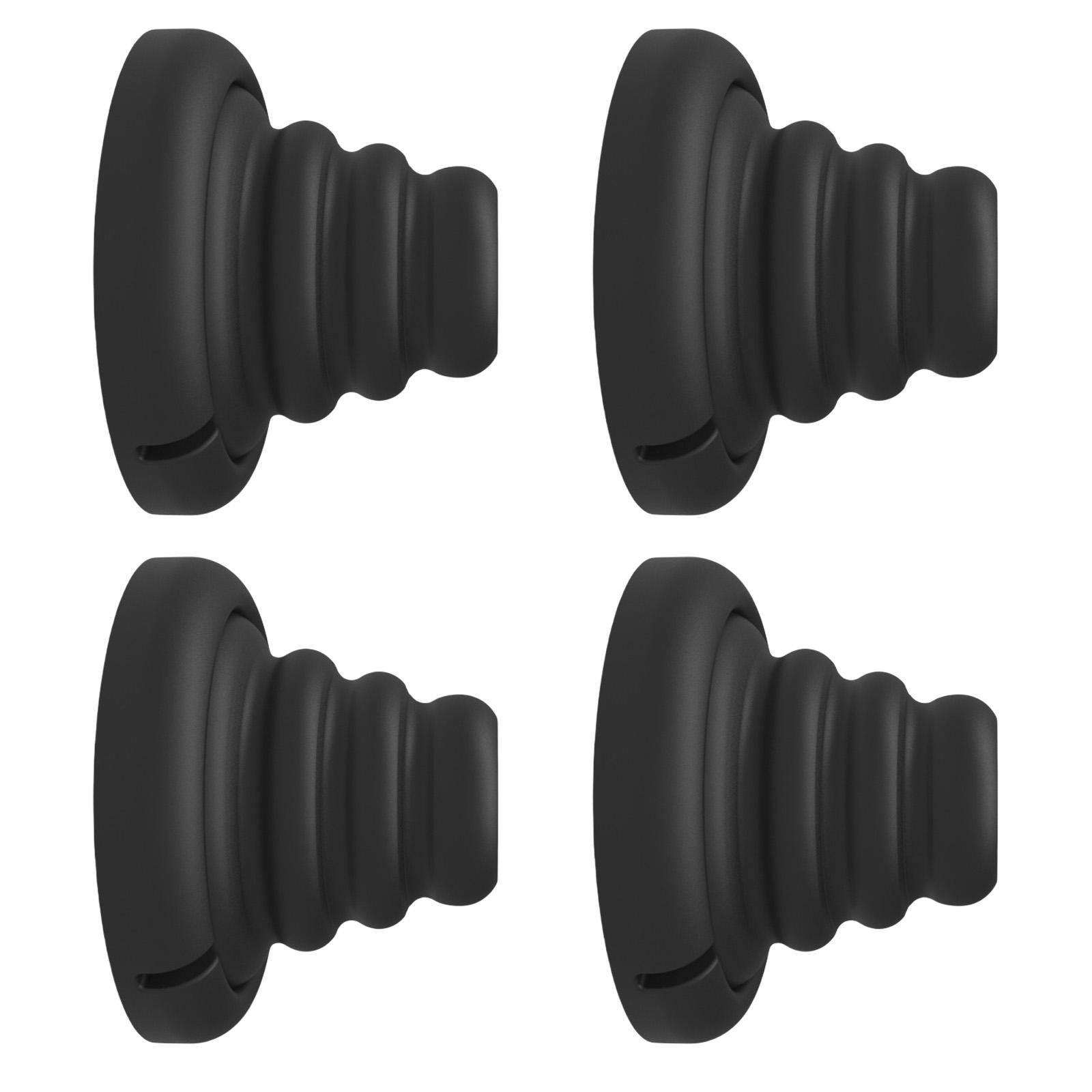 

Набор из 4 силиконовых подушечек, набор силиконовых амортизаторов для защиты стен и мебели от ударов и царапин чёрный