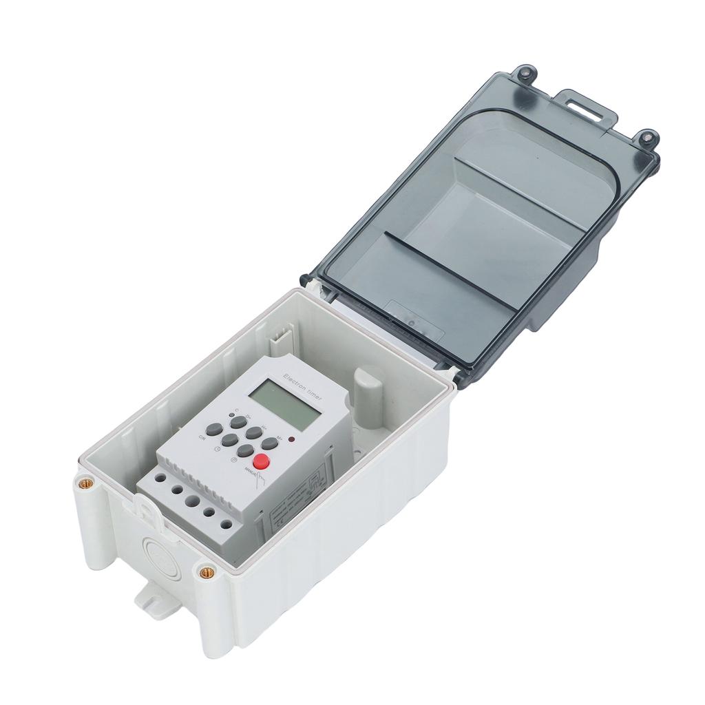 Pool Pump Timer Rain Proof Resin PC Shell Programmable Water Pump Timer Switch with Password Lock for Outdoor