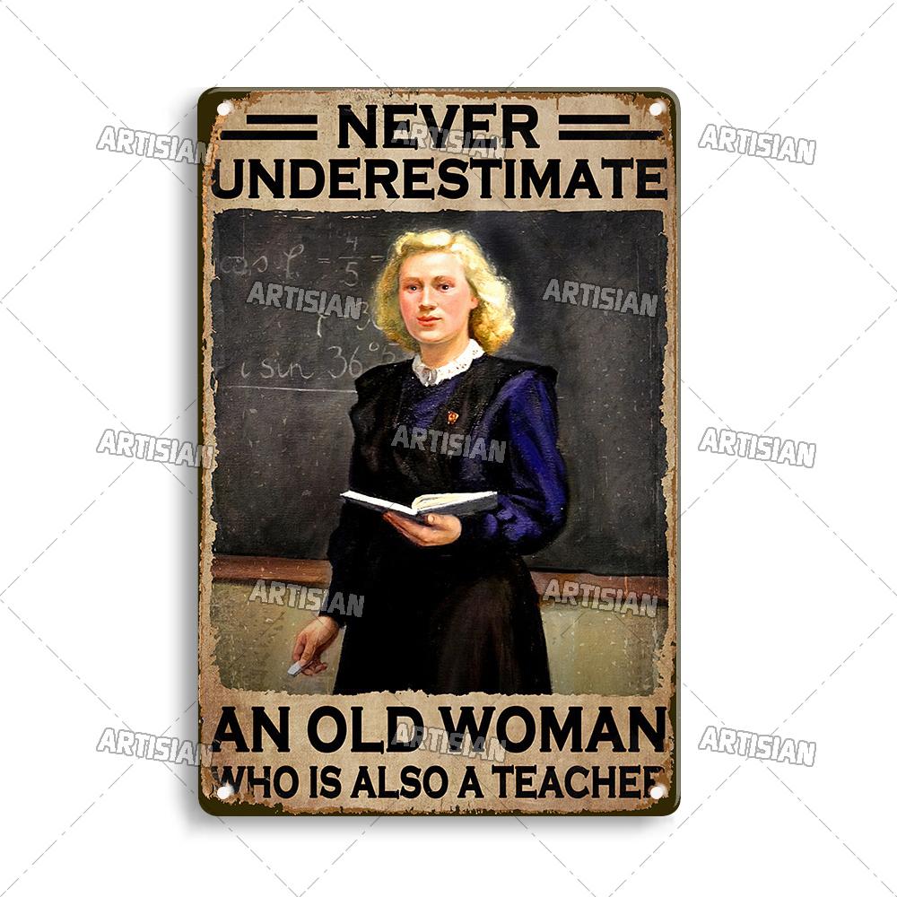 Artisian Job Metal Sign Vintage Teacher Tin Poster Hobby Decorative Plate Wall Decor Garage Bar Pub Club Hotel Cafe Kitchen Home