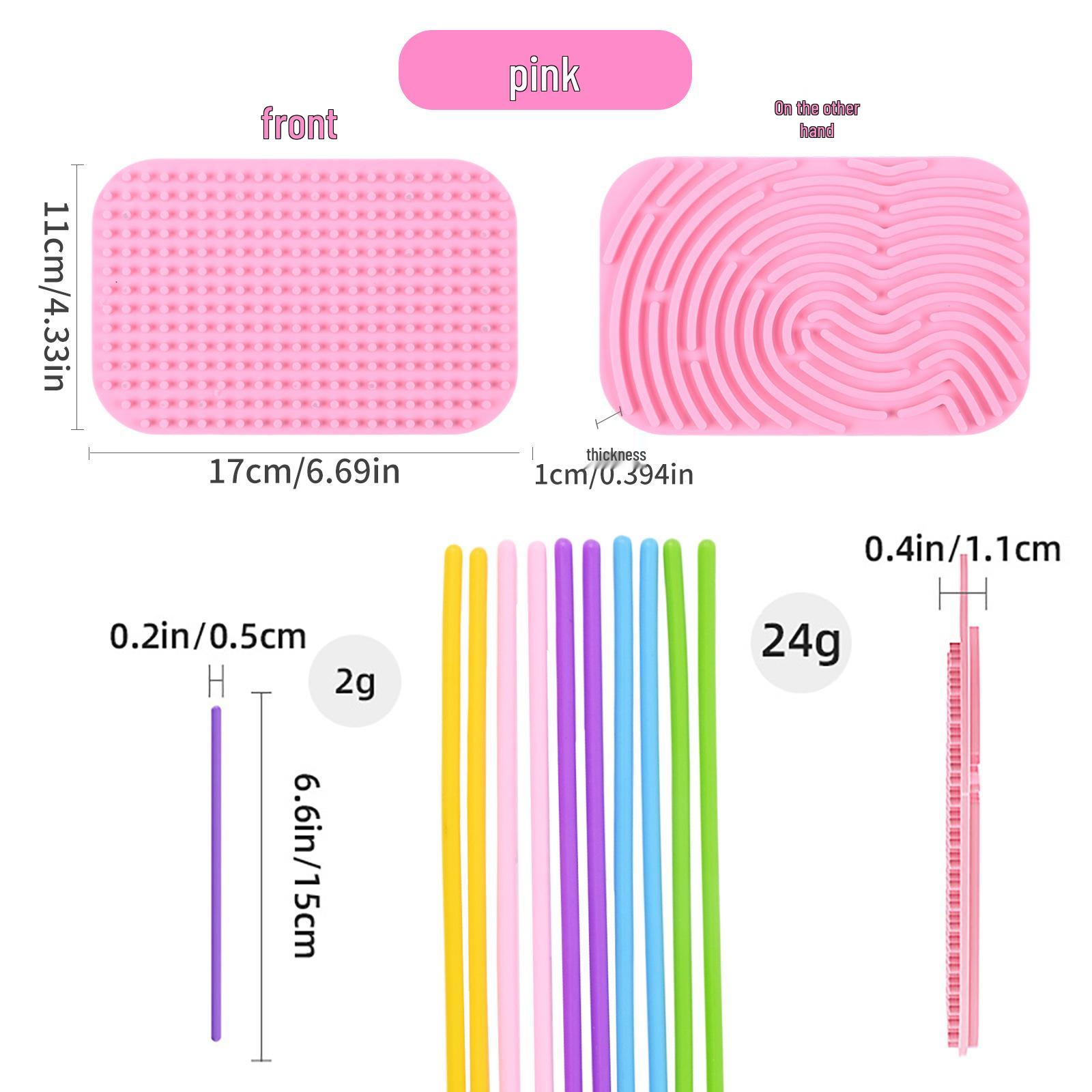 

Популярная силиконовая сенсорная доска для занятий для раннего образования родителей и детей и практической игры розовый