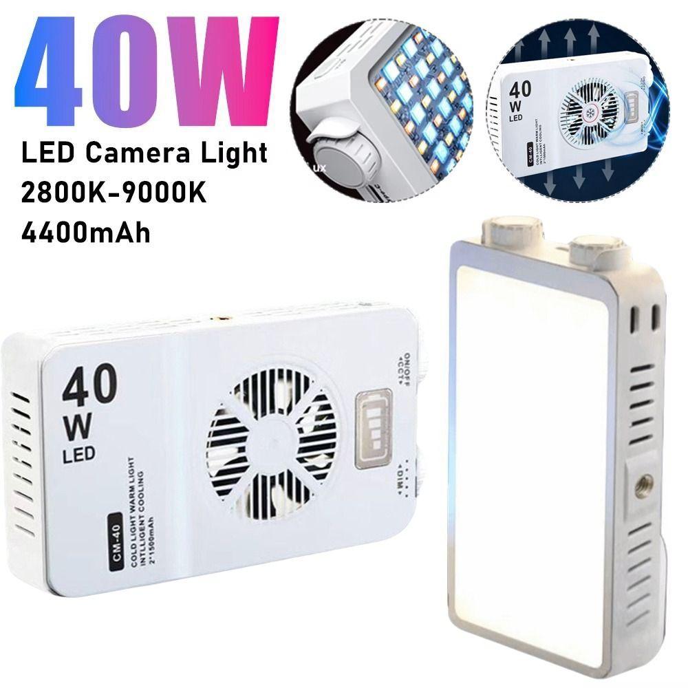 2800-9000K Handheld Fill Light With Fan LED Beauty Light Panel  Outdoor Photography