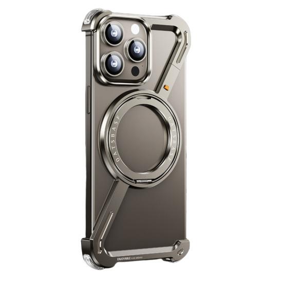 

Чехол для телефона в форме буквы Z с вращающейся на 360 градусов подставкой, ударопрочный, безрамный, с рассеиванием тепла iPhone16promax серый