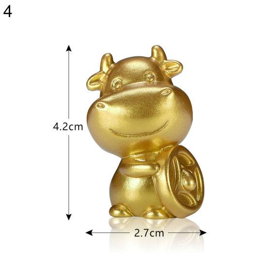 Kreslený kráva dobytek design auto domácí stůl zahrada sukulentní pryskyřice dekor ozdoba