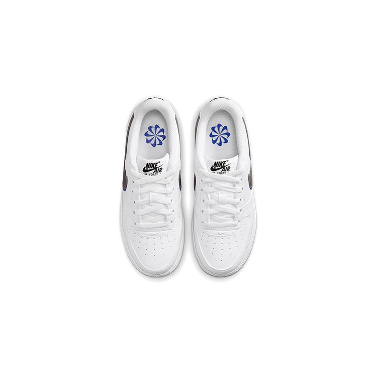 Nike Air Force 1 Impact Next Nature GS Double Swoosh Kids Sneakers White Hyper-Royal Summit-White FD0688-100