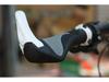 Ergonomic Aluminum Alloy Mountain Bike Handlebar Grips with Rubber Lock-On Ends