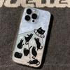 Space Black Cat UFO Abduction Pattern Phone Case for iPhone 17 16 15 14 13 12 11 16E Series Pro Max Plus Double Layer Protection