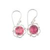 Pink Tourmaline Gemstone 925Sterling Silver Jewelry Handmade Drop Earrings 1.40" EE-56-13