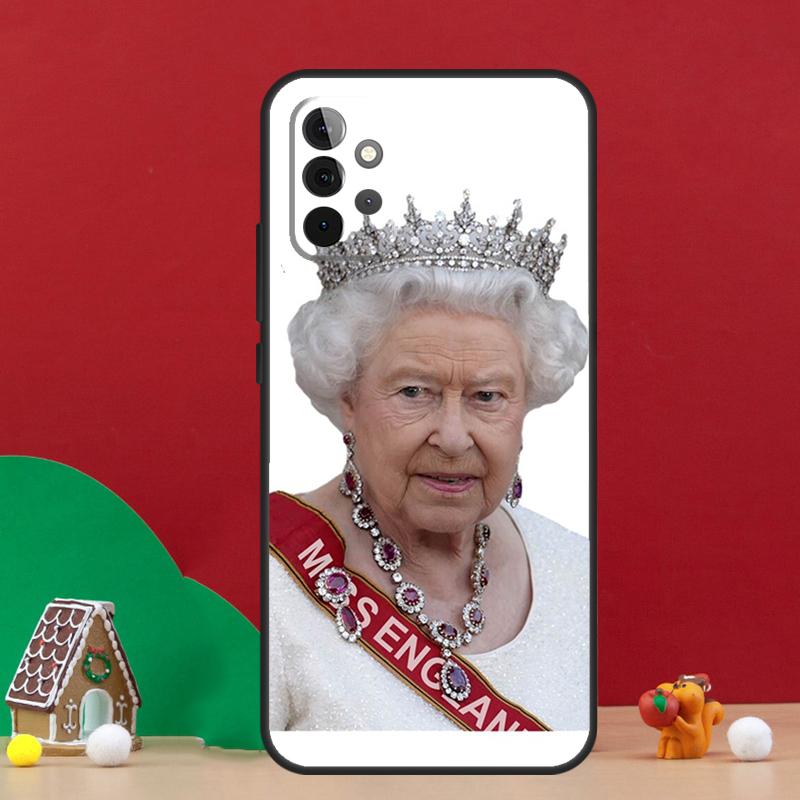 England Queen Elizabeth II Case For Samsung Galaxy A55 A52 A32 A12 A33 A06 A16 A26 A36 A56 A15 A53 A13 A34 A54 A14 A17