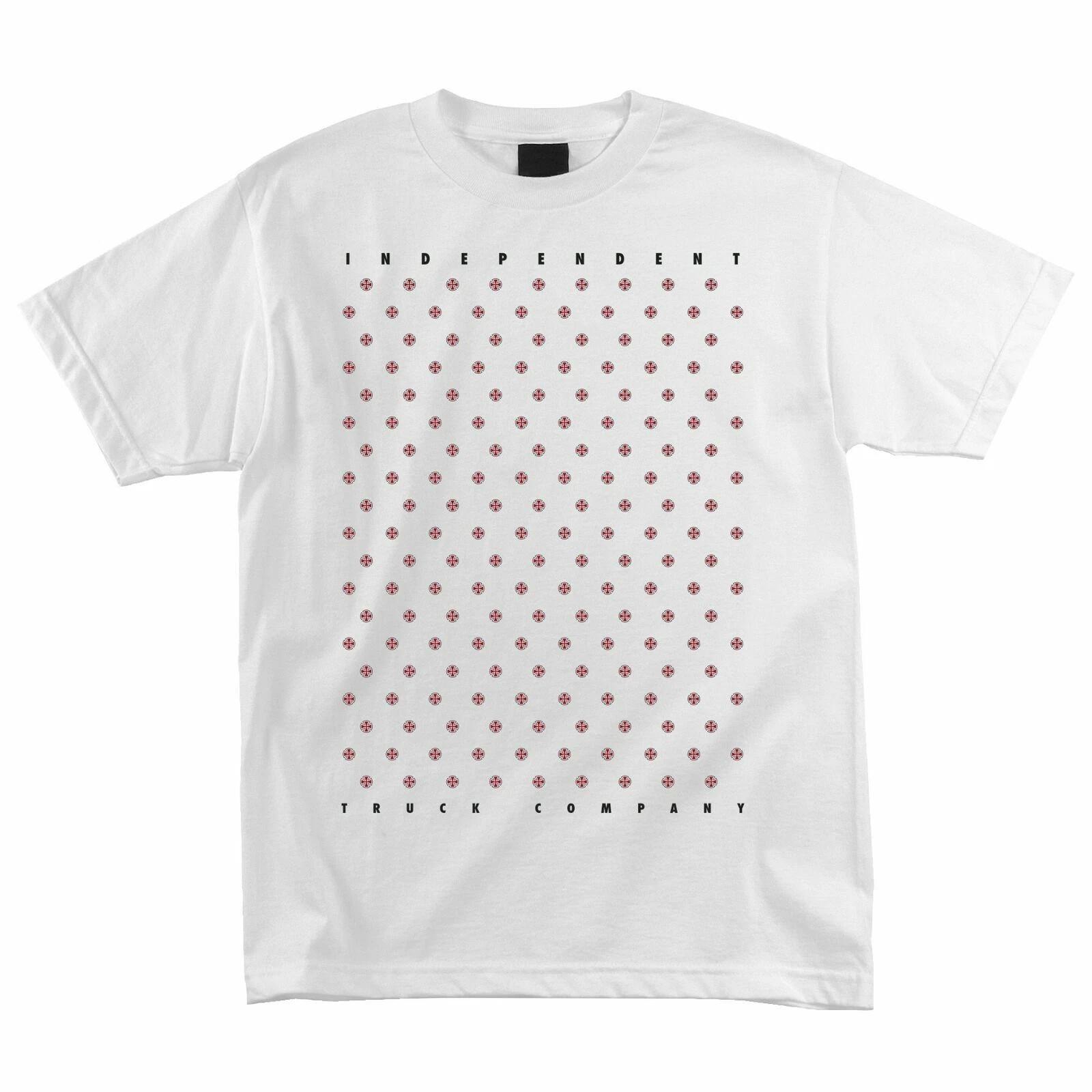 Independent Trucks MULTI CROSS Skateboard T Shirt WHITE XXXXL