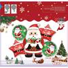 Weihnachtsballon-Set: Zuckerstange, Rentier, Lebkuchenmann & Kranzbogen für Partys