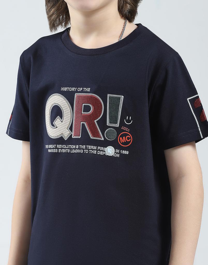 MONTE CARLO Boys Printed Regular Fit Round Neck Half Sleeve T-Shirt