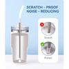 Heavy - Duty Titanium Straws 8.5" Reble for 20 Oz Tumblers | Metal Drinking Straws for All Kinds of Hot & Cold Drinks, Eco Conscious, BPA Free with