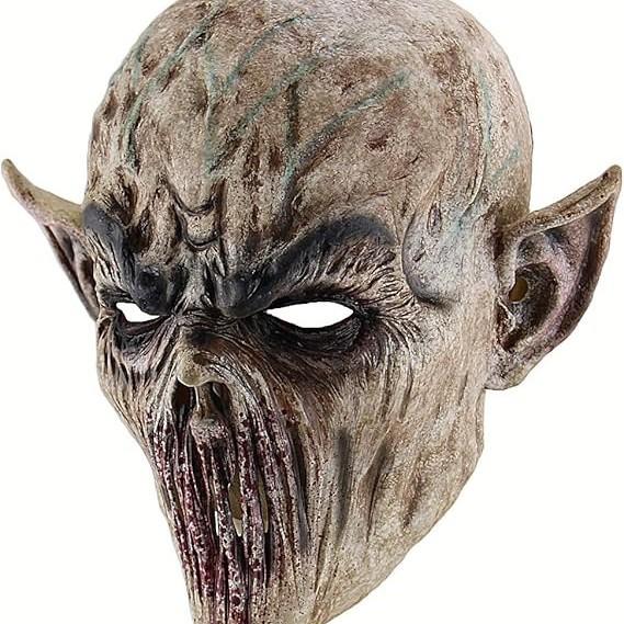 Halloween Mouthless Alien Horror Mask, Popular Latex Headgear for Role Play