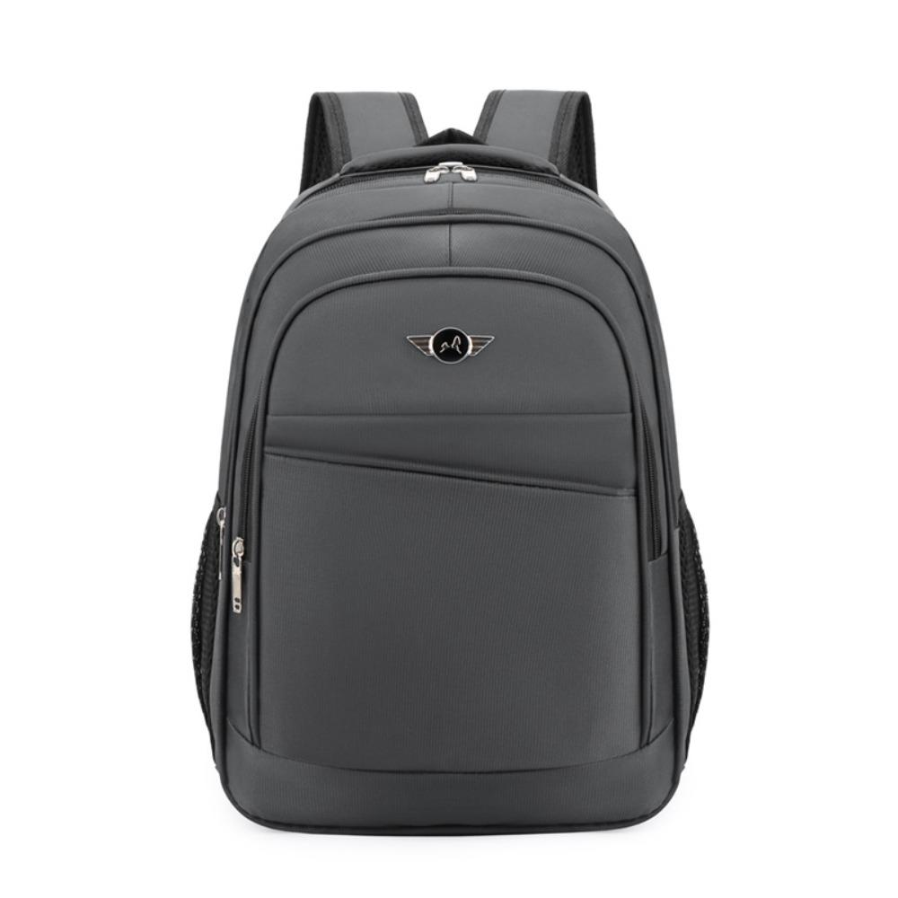 Simple backpack men s business leisure large-capacity travel backpack trendy college student schoolbag серый