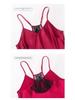 Women's Summer Ice Silk Lace Pajama Set - Camisole and Shorts