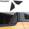 Carbon Fiber Rear Car Window Triangle Decor Cover Trim Panel For Ford Bronco 21+