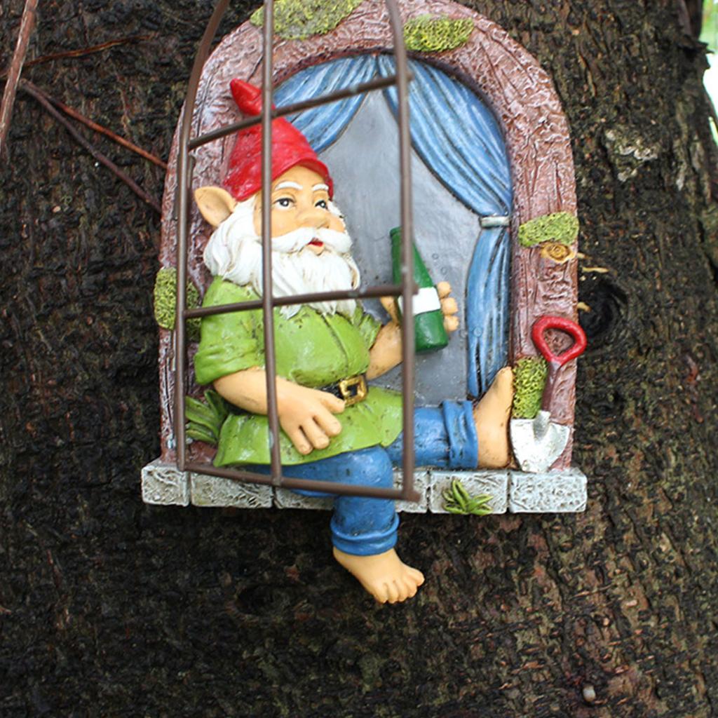 Nisse Treklemmer Resin Alv Ut Døren Treklemmer Morsom Hage Tredekorasjon for Utendørs