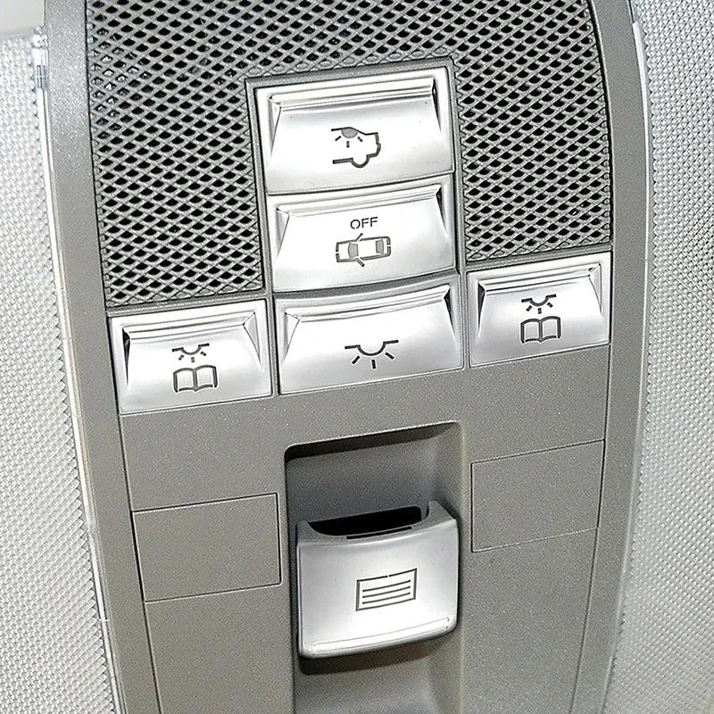 Auto Dach Schiebedach Leseleuchte Knöpfe Aufkleber Dekoration Für Mercedes Benz GLK C E Klasse X204 W204 W212 Innenleuchte Abdeckung Zierleiste